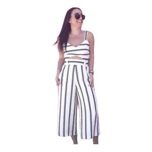 Saylor Lianna Lined Stripe Jumpsuit S
